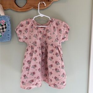 Quincy Mae Blush Pink Floral Dress
